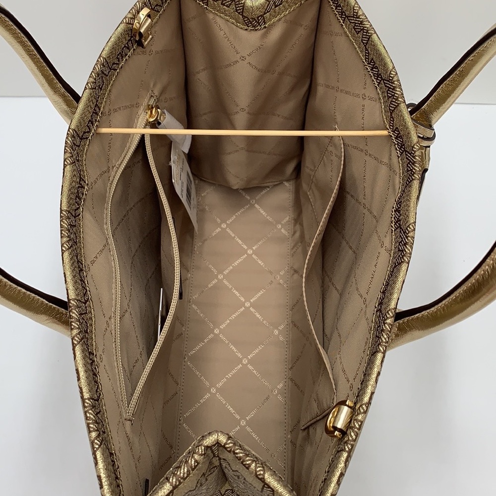 Michael Kors Medium Mirella EW Tote Bag Crossbody Shoulder Handbag PALE GOLD - Picture 8 of 16